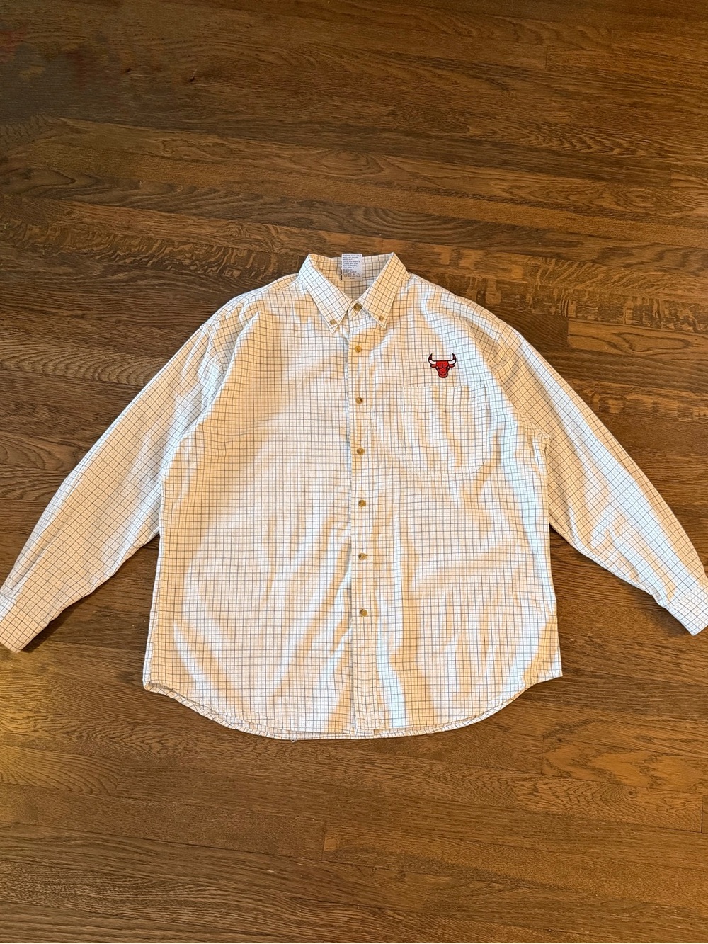 chicago bulls 90s oversized button down